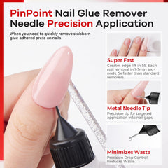 Compact 40ml remover tube designed for on-the-go nail changes