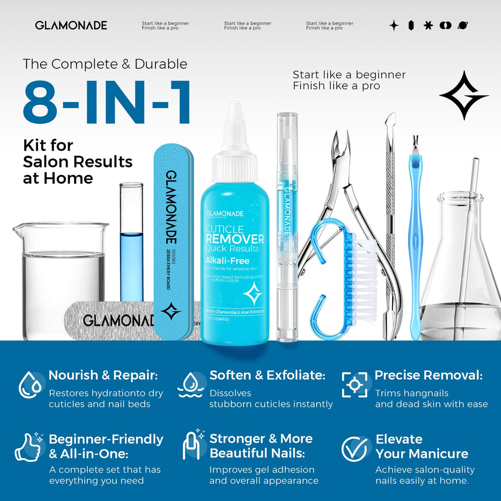 Glamonade corta-cutículas acero inoxidable para cortes precisos