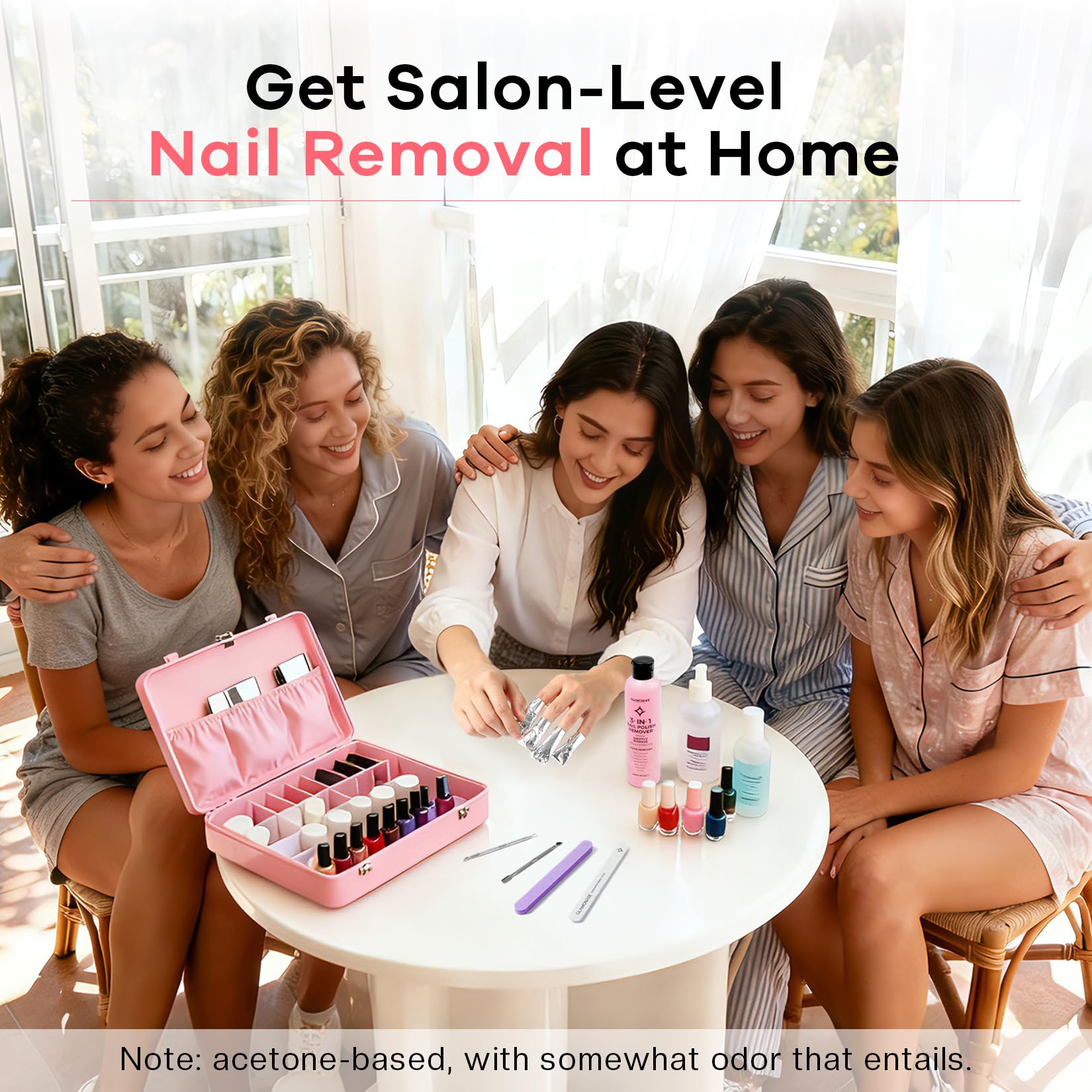 Glamonade envase compacto para kit de manicura en casa.