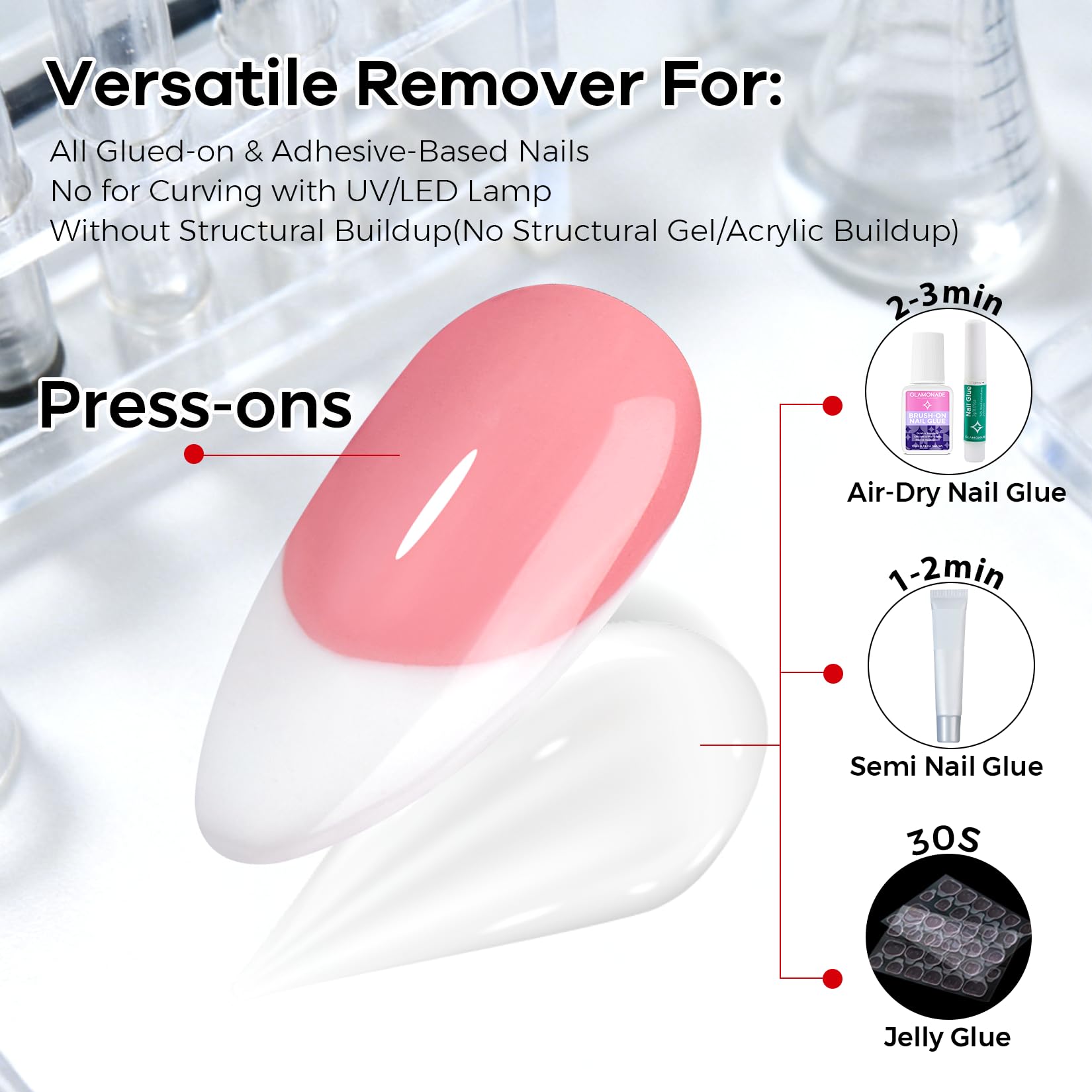 Gentle formula protects natural nails during removal