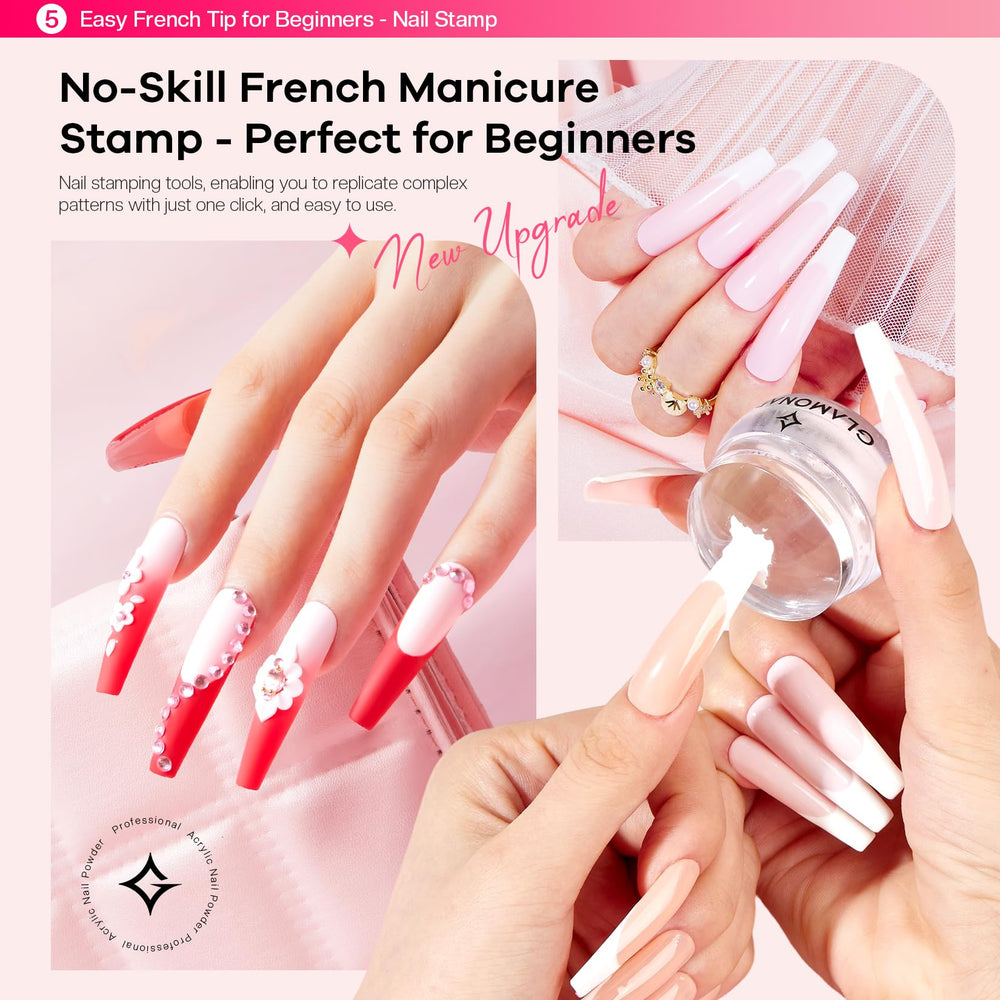 Glamonade nail stamp kit enables intricate designs.