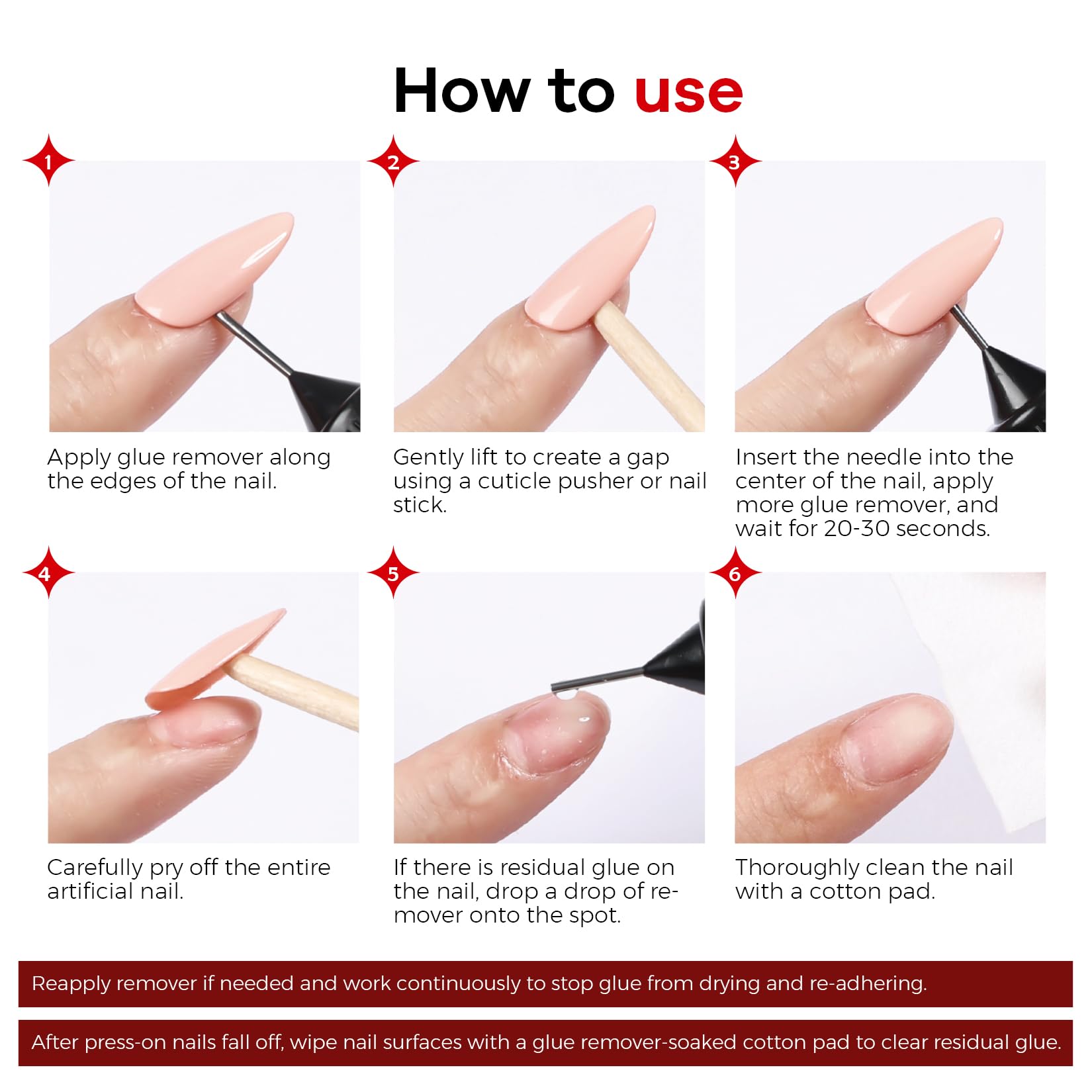 Not suitable for gel-based products like gel nails