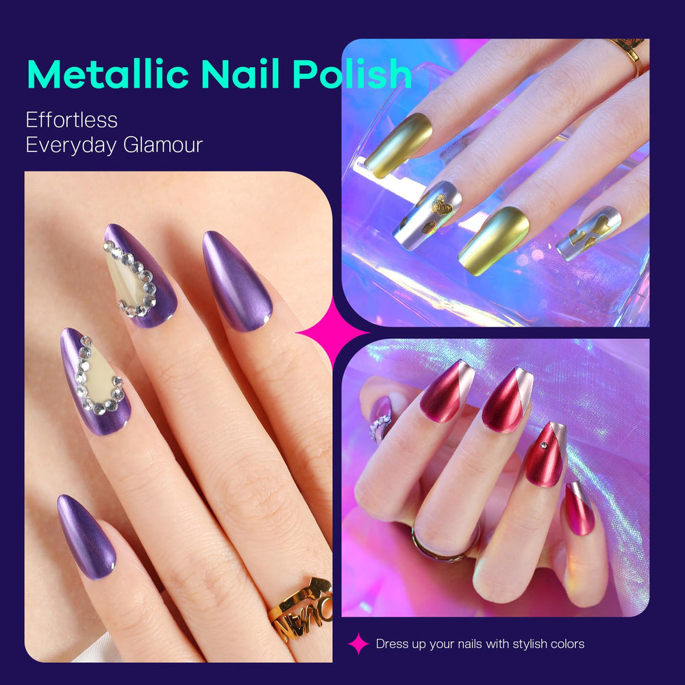 Glamonade esmalte fácil de remover sin dañar las uñas.