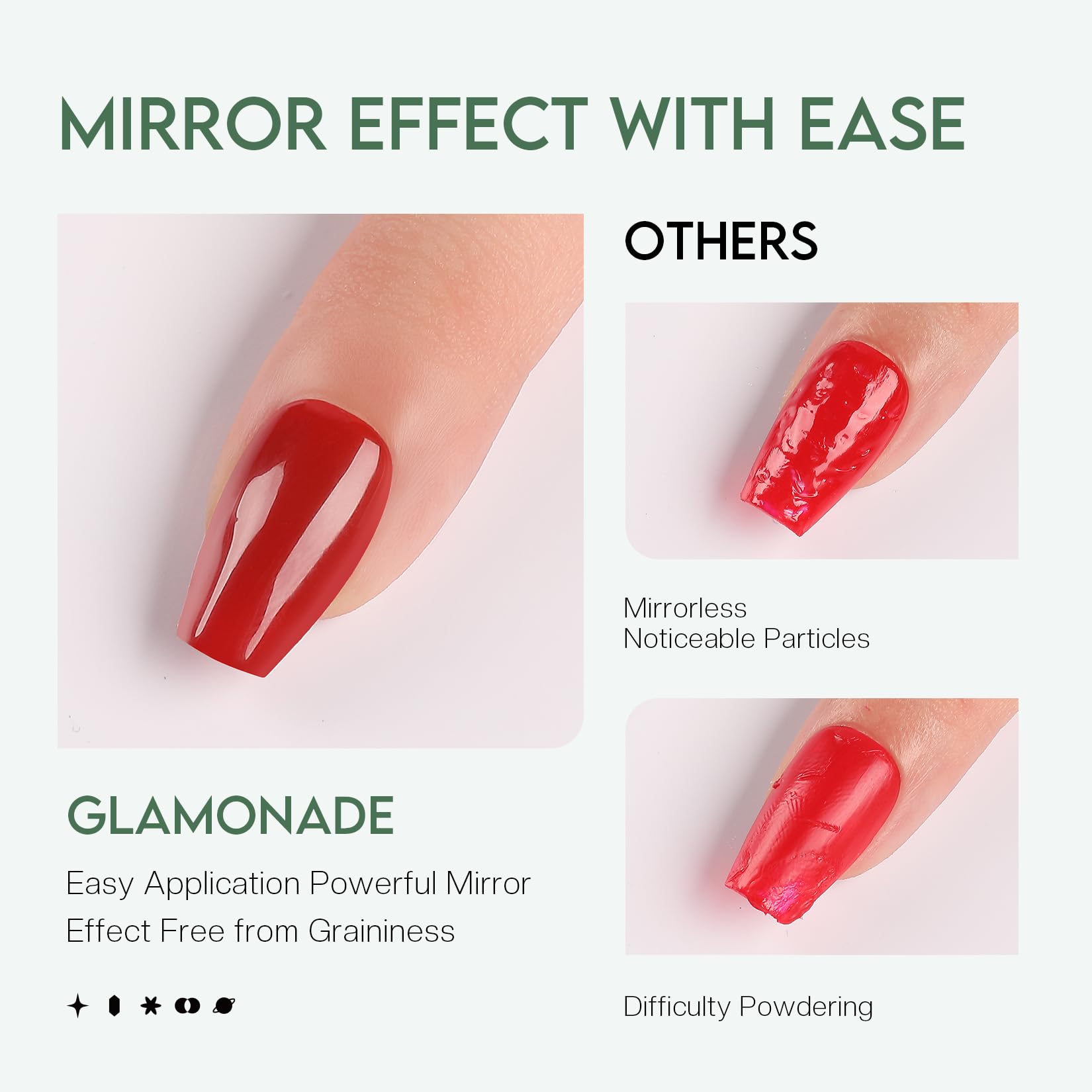Glamonade anti-yellowing protection preserves a fresh manicure.
