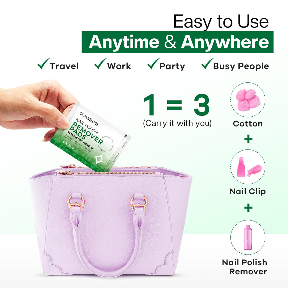 Glamonade para viaje, práctico en bolso o maletín.
