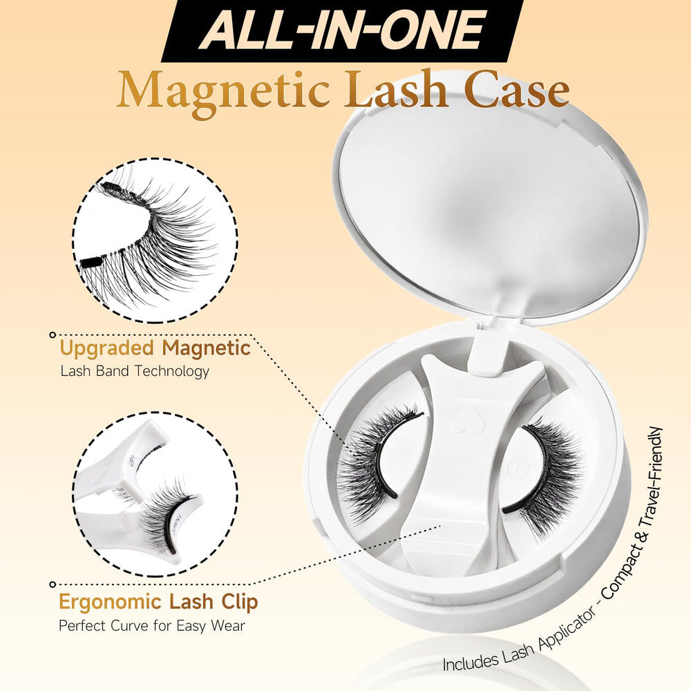 GlamPipe soft-magnet-design lashes provide gentle hold without pulling.