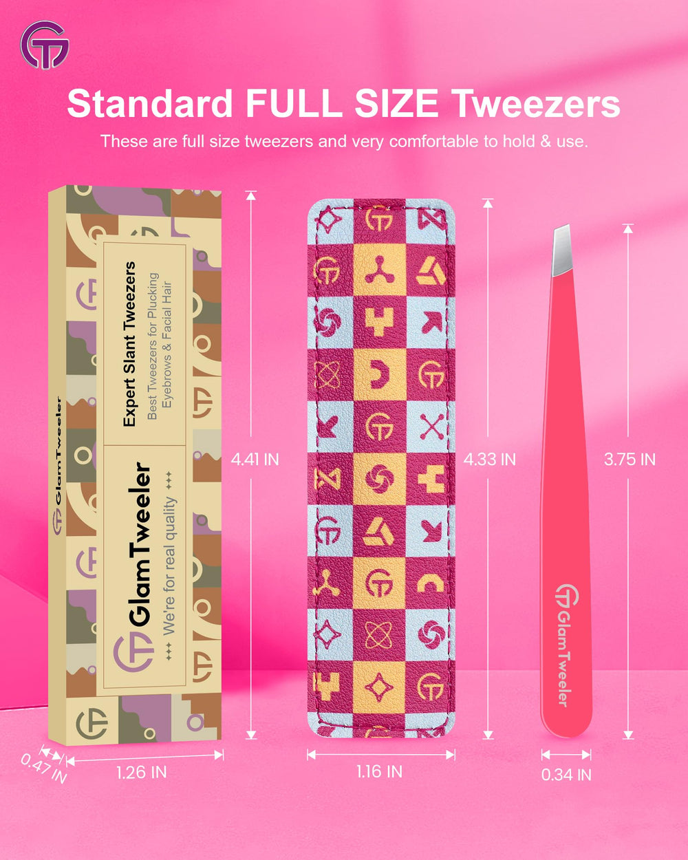 GlamTweeler ergonomic handling improves comfort during grooming.