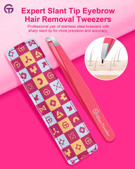 GlamTweeler leather travel case protects tweezers on the go.