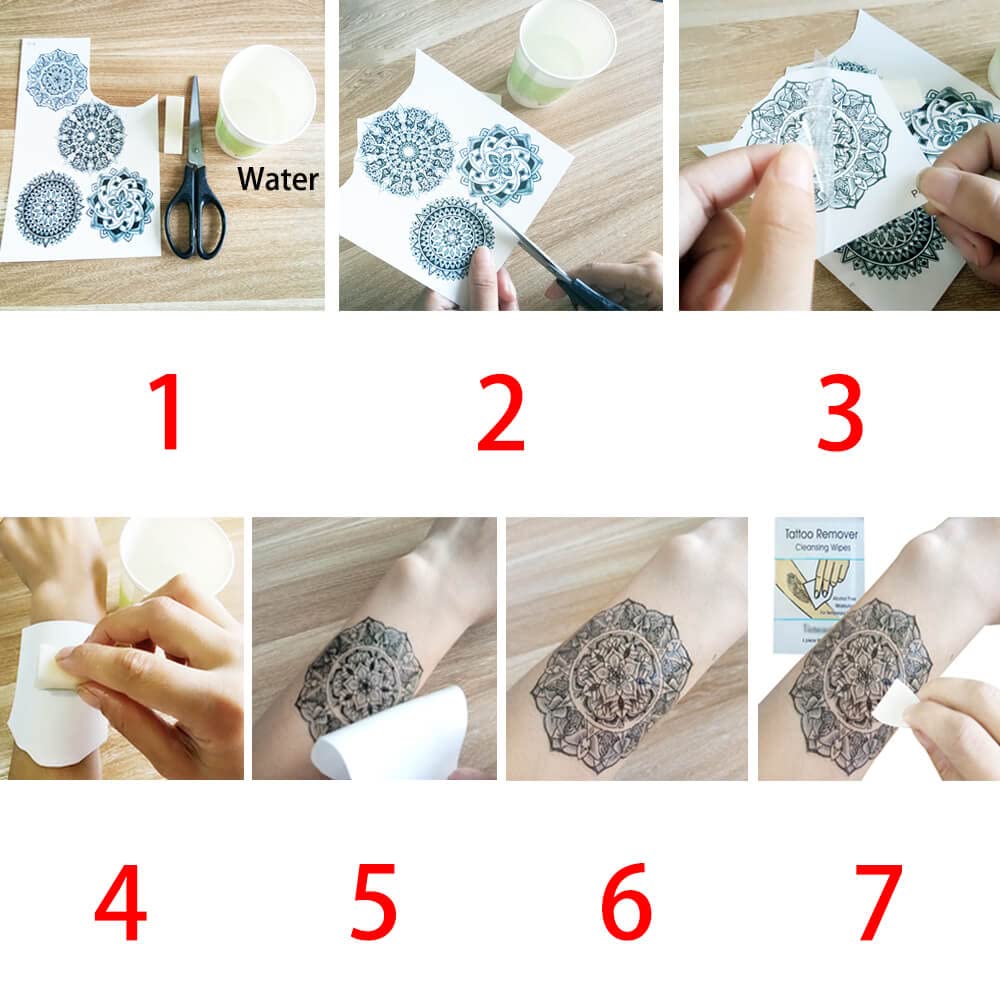 Tatuajes temporales Glaryyears para cuello y hombro, realce sutil del escote.