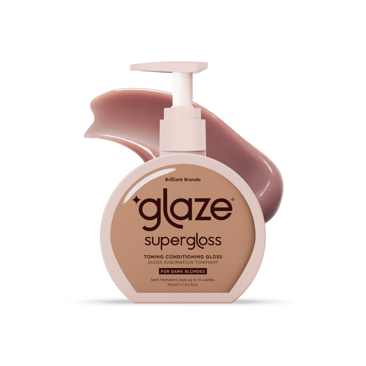 Glaze Supergloss bottle delivering vibrant semi-permanent color for natural hair.