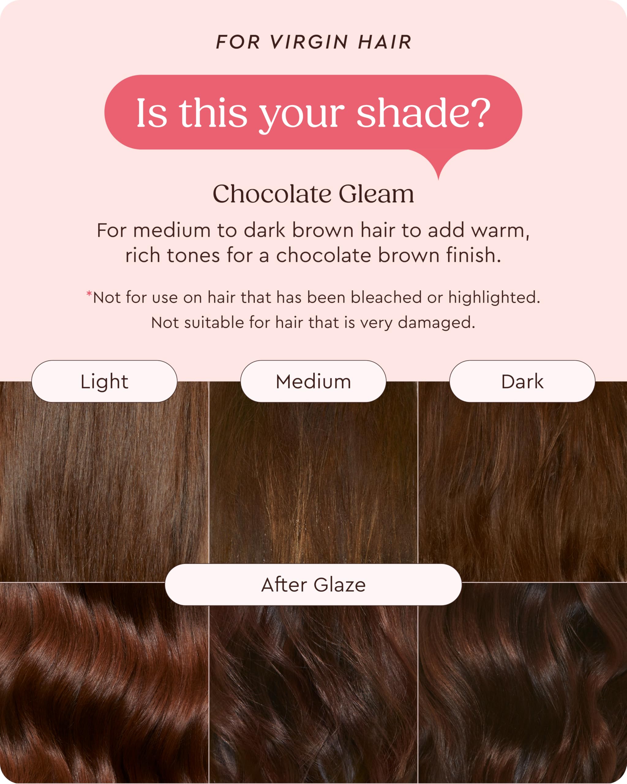 Glaze Supergloss Chocolate Gleam babassu oil nourishing formula closeup