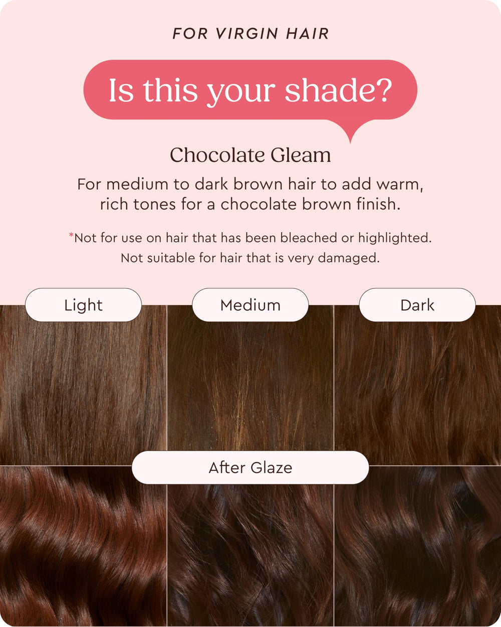 Glaze Supergloss Chocolate Gleam babassu oil nourishing formula closeup