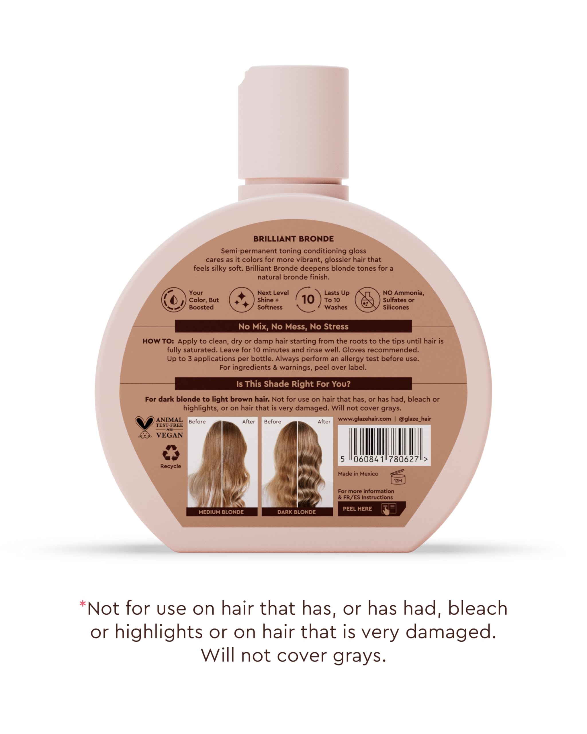 Glaze Supergloss vegan cruelty-free label signals clean beauty.