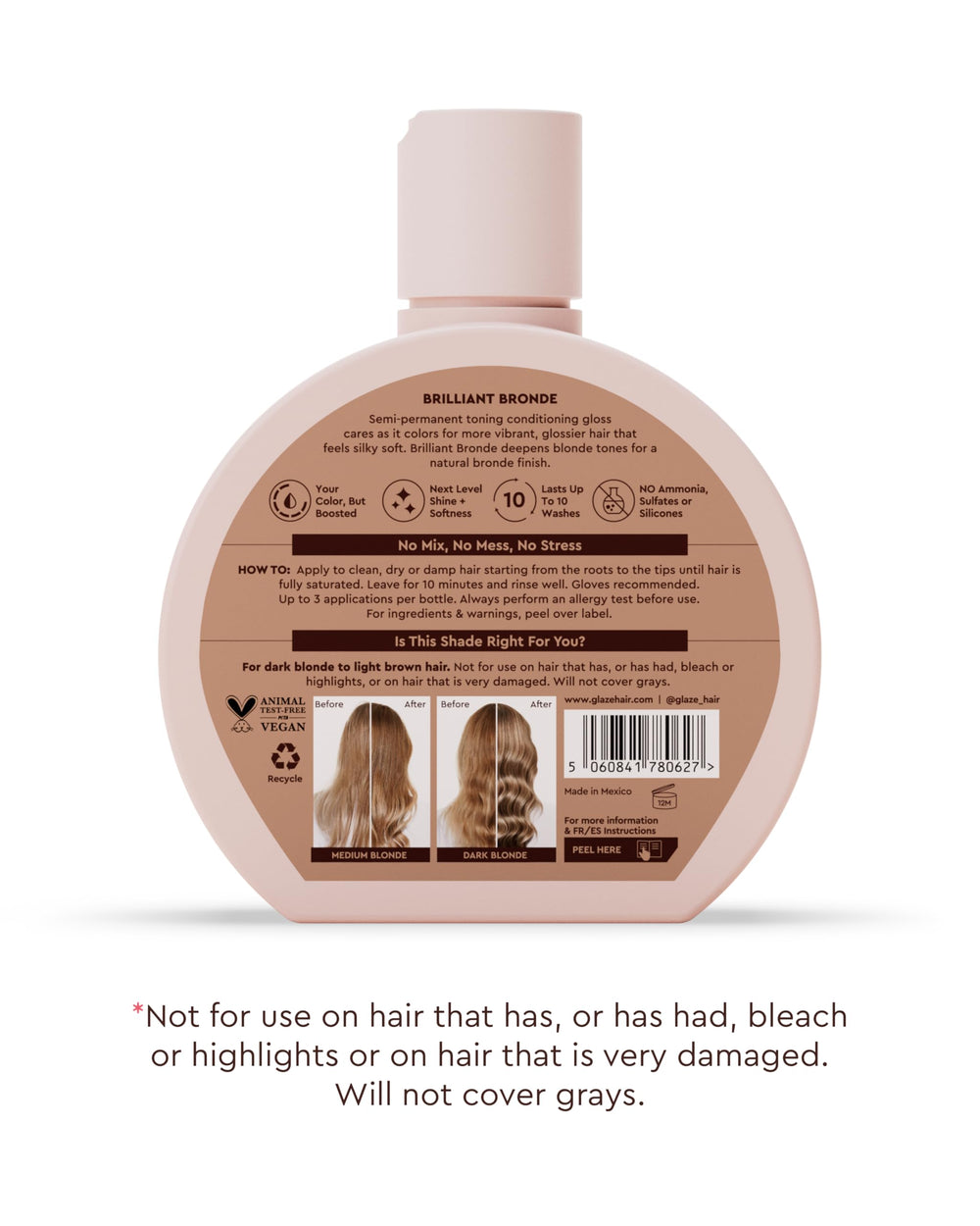 Glaze Supergloss vegan cruelty-free label signals clean beauty.