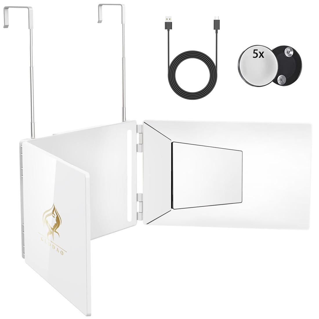 GLDDAO packaging includes mirror and magnifier for ready-use grooming kit.