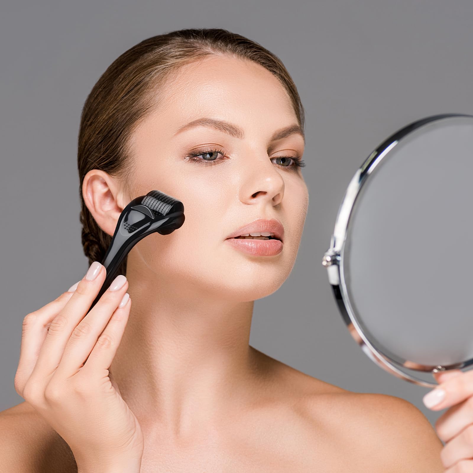 Glemme portable derma roller, travel-friendly for on-the-go routines.