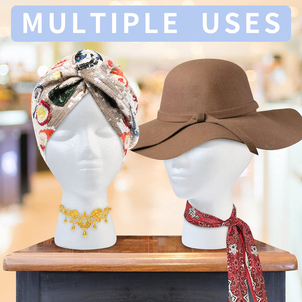 GliSun mannequin head with clamp hole for secure styling setups.