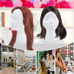 GliSun wig head with 11 inch neck for short to mid length wigs.