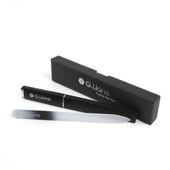 G.Liane Crystal Nail File with slim hard case for portable manicure kit.