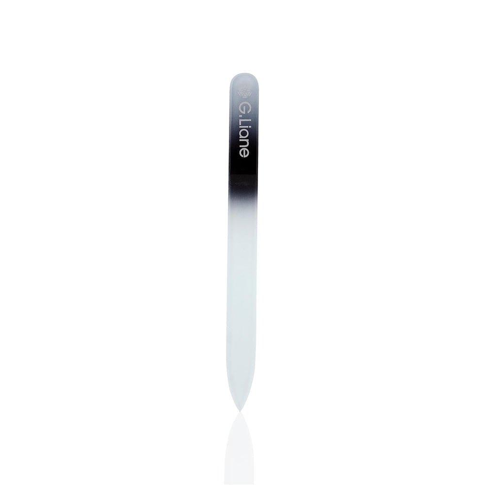 G.Liane tempered glass with double‑sided etched surface for gentle filing.