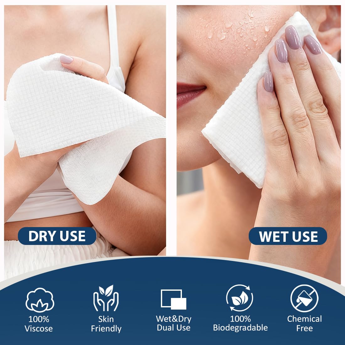 GLIMGLINT towels are suitable for sensitive skin with chemical-free fibers.