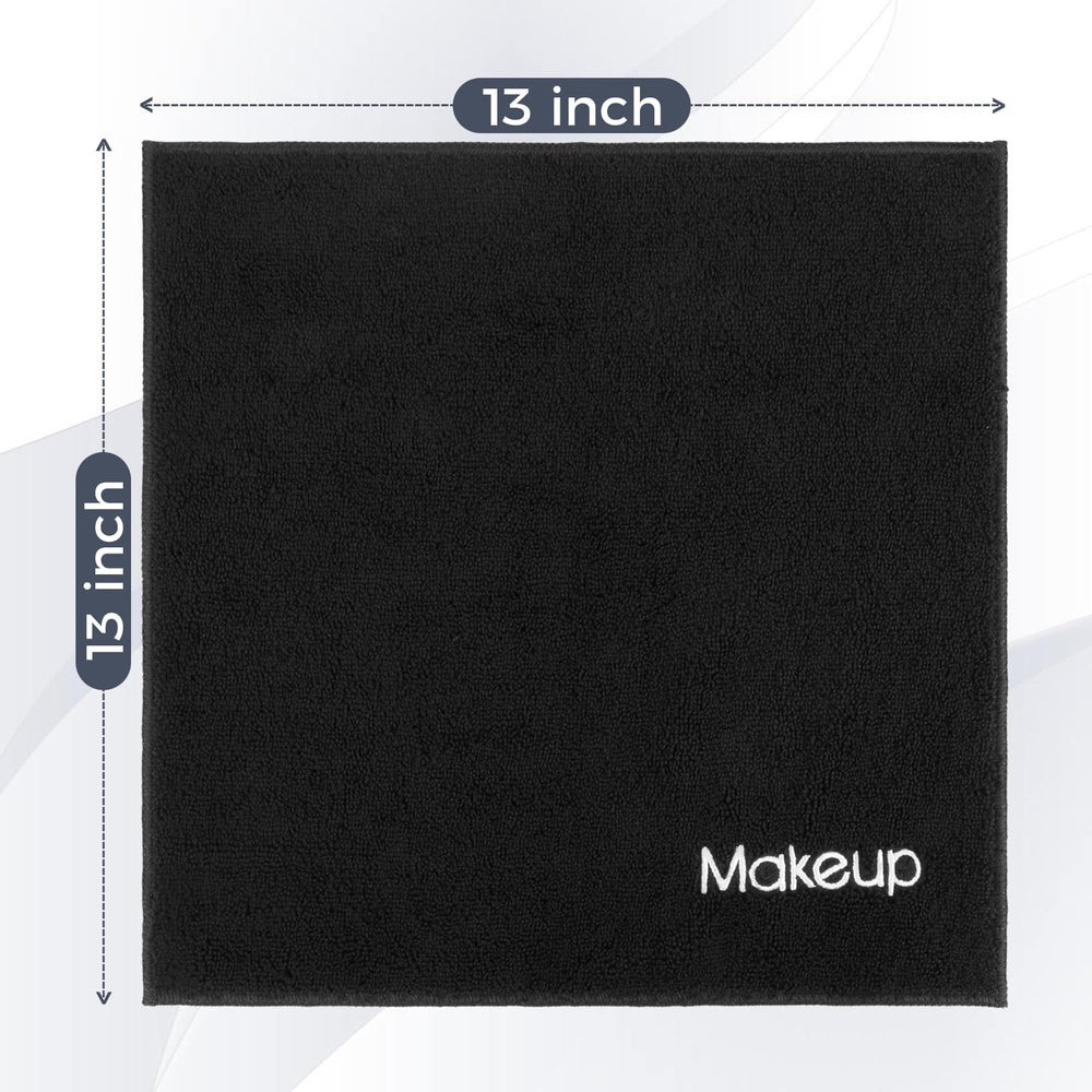 GLIMGLINT toallas desmaquillantes microfibra negra, regalo práctico.