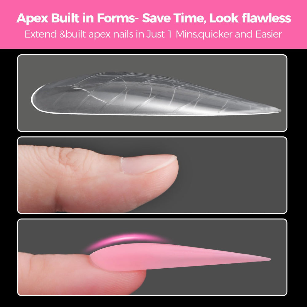 GlimightyX horizontal length markers help maintain uniform nail length