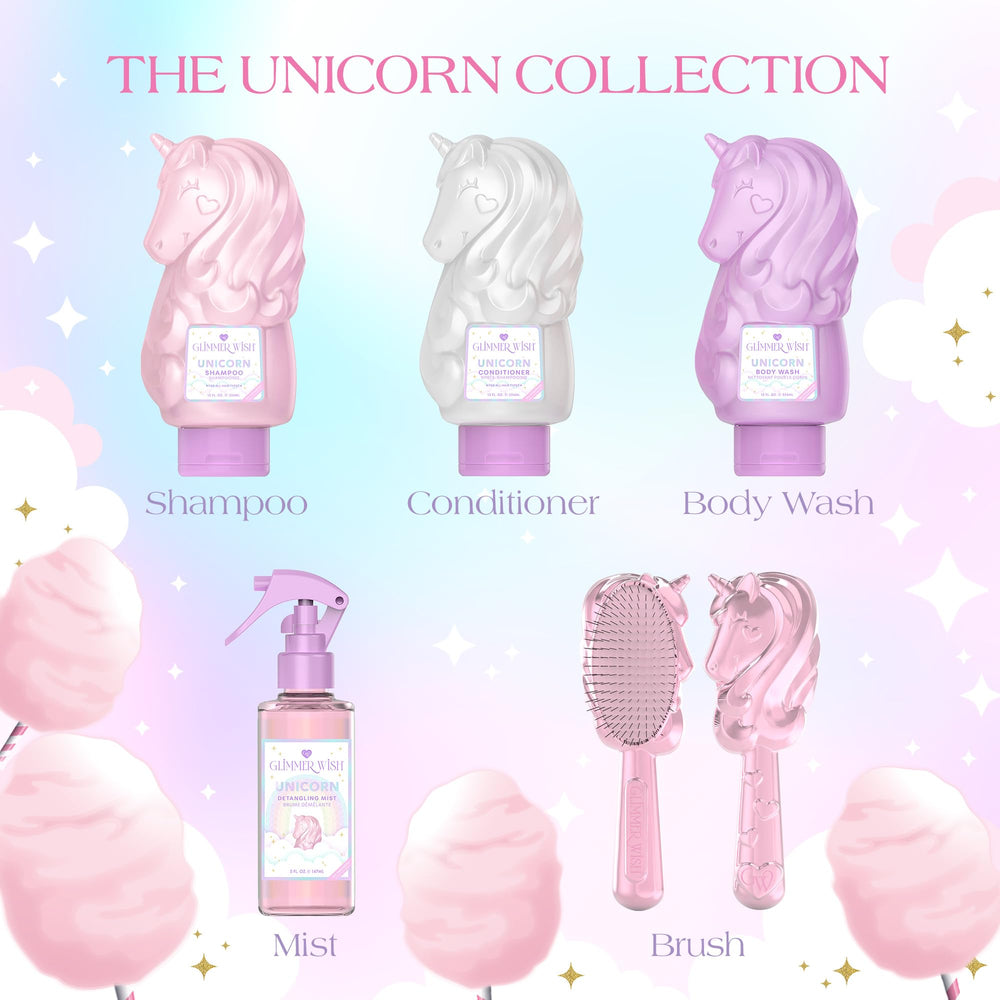 Glimmer Wish gel para niños con diseño de unicornio atractivo.