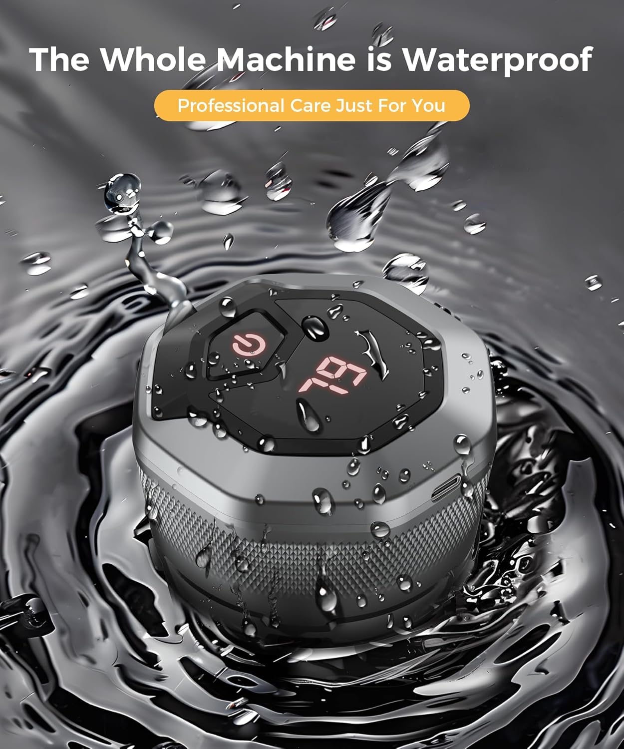GLLAVA IPX8 waterproof shaver safe for wet use