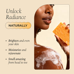 Glo Melanin jabón limpieza facial, espuma cremosa para piel limpia.