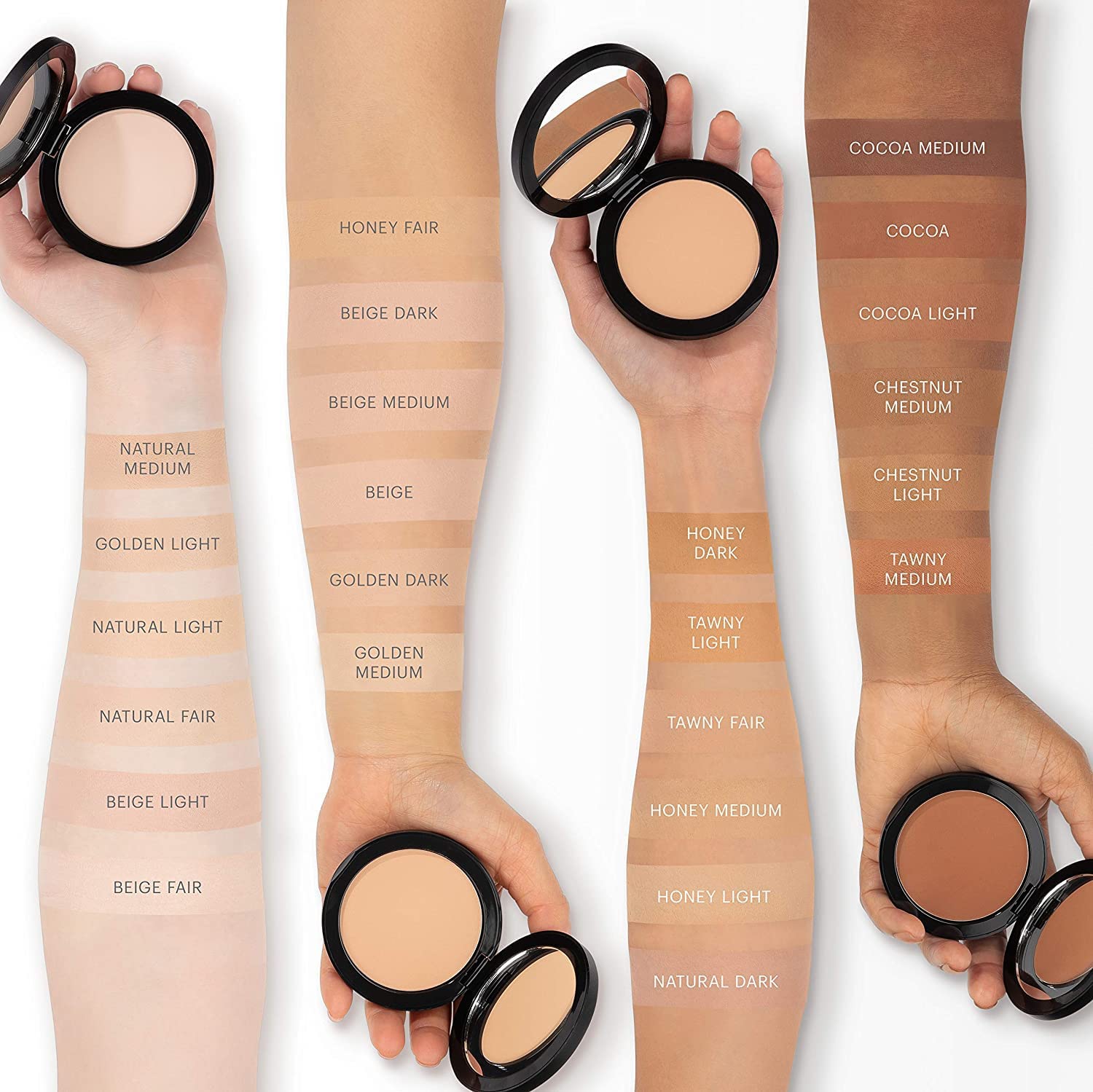 Application with a brush reveals lightweight buildable coverage.