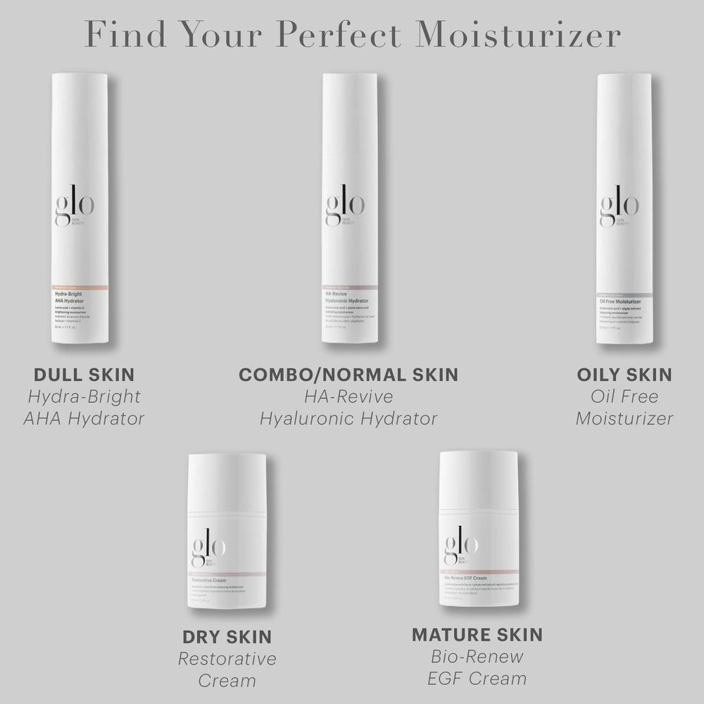 Glo Skin Beauty Restorative Cream on hand for daily application