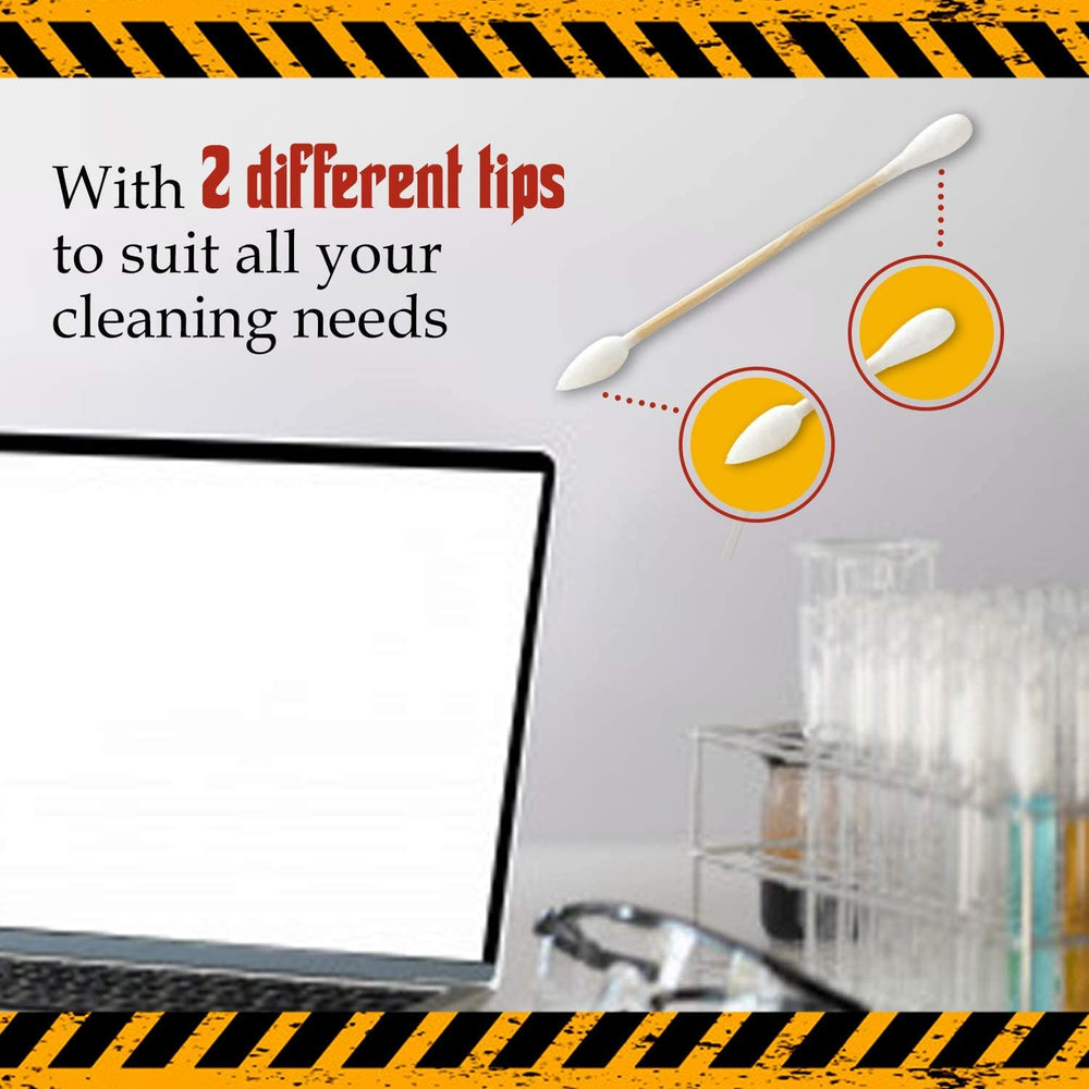 Glob Mops XL Cotton Swabs 2.0 electronics cleaning to reach tiny gaps.