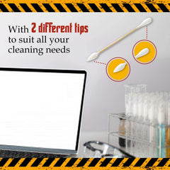Glob Mops XL Cotton Swabs 2.0 electronics cleaning to reach tiny gaps.