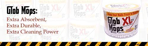 Glob Mops XL Cotton Swabs 2.0 soft-touch tips for comfortable handling.