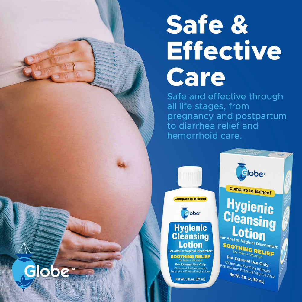 Producto para hombres y mujeres con Globe Hygienic Cleansing Lotion.