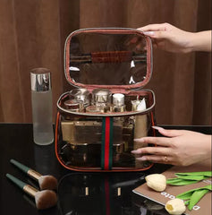 GLOLOOS New Retro Vanity Bag large capacity interior keeps full-size bottles organized