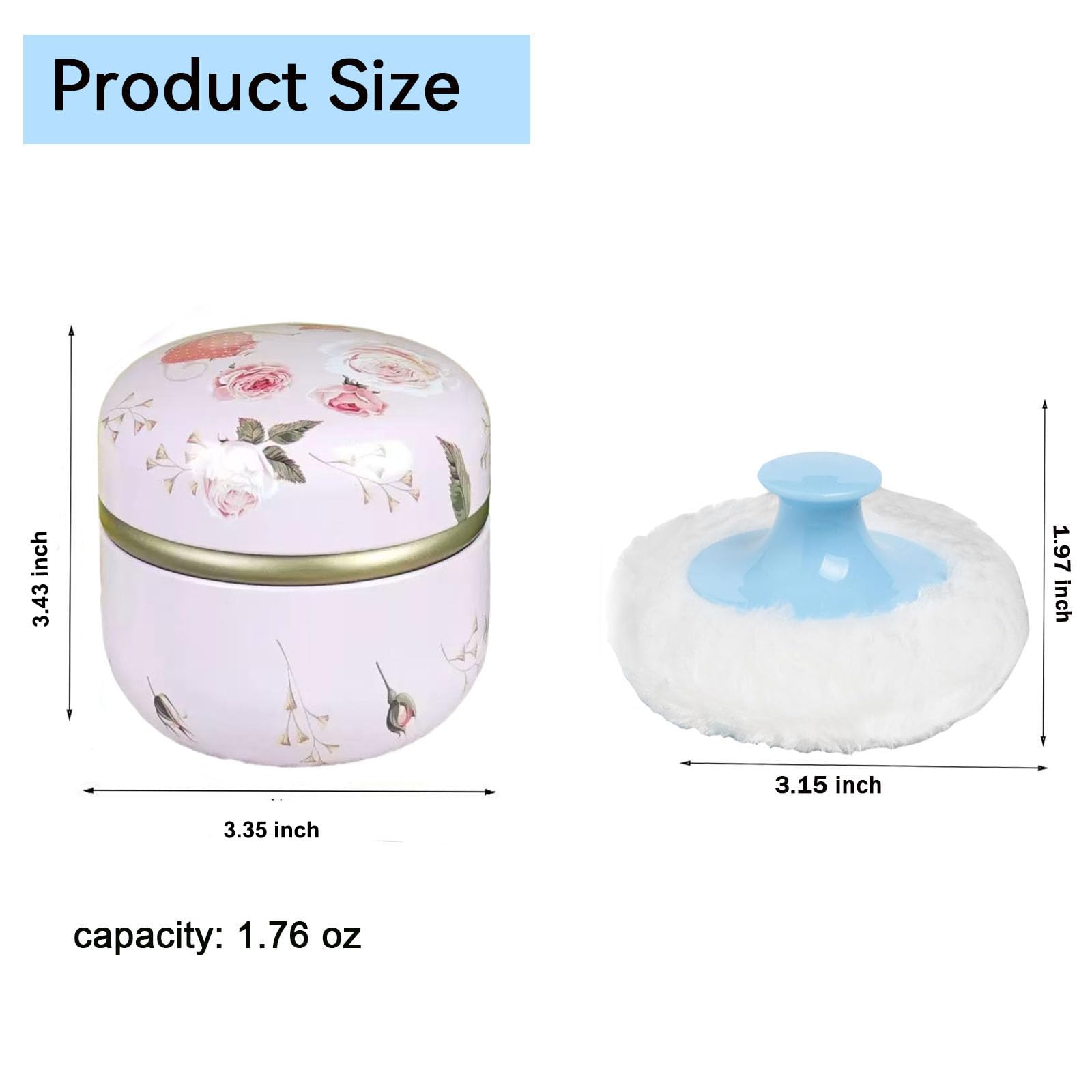 Glooyoderr removable sealing layer container keeps powder dry between uses.