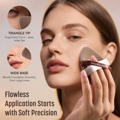 GloréBrochas dense foam sponge minimizes product absorption for savings