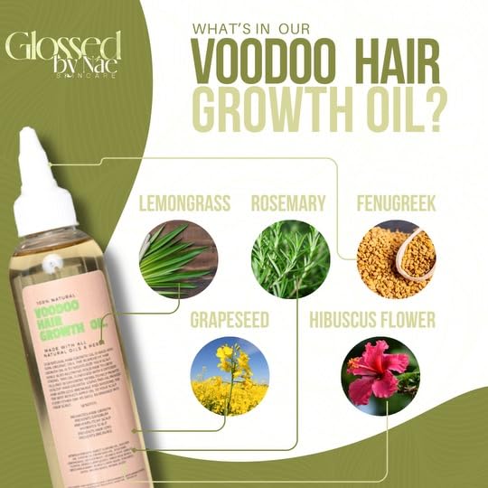 Glossed by Nae Voodoo: aceite de semilla de uva para brillo y salud capilar.