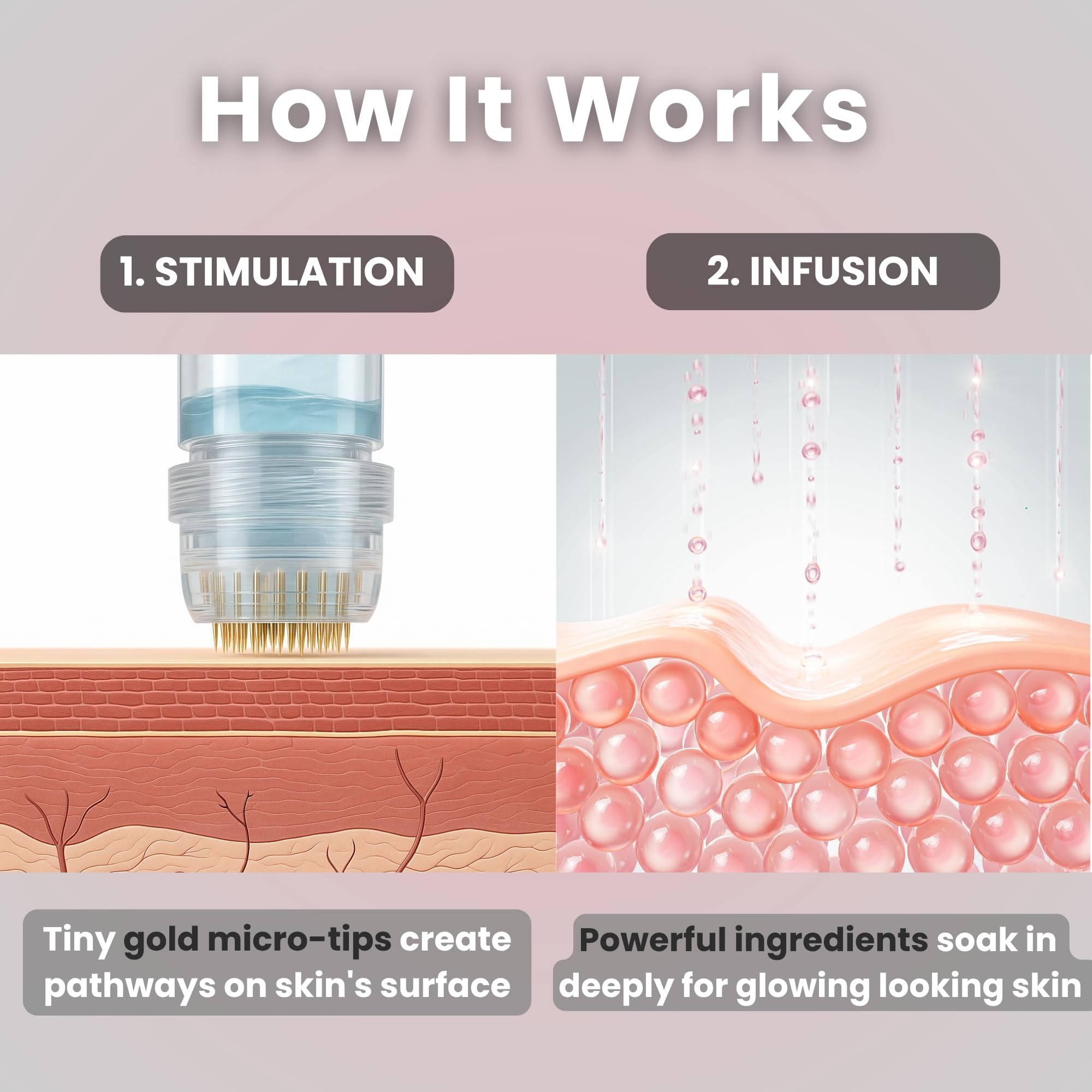 Glov Beauty collagen peptides serum promoting a hydrated, plump look.