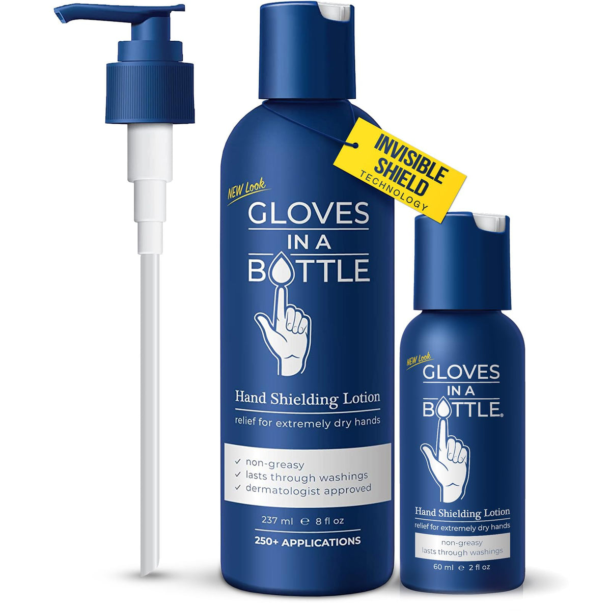 Gloves In A Bottle balance bottle pour showing controlled application and protection.