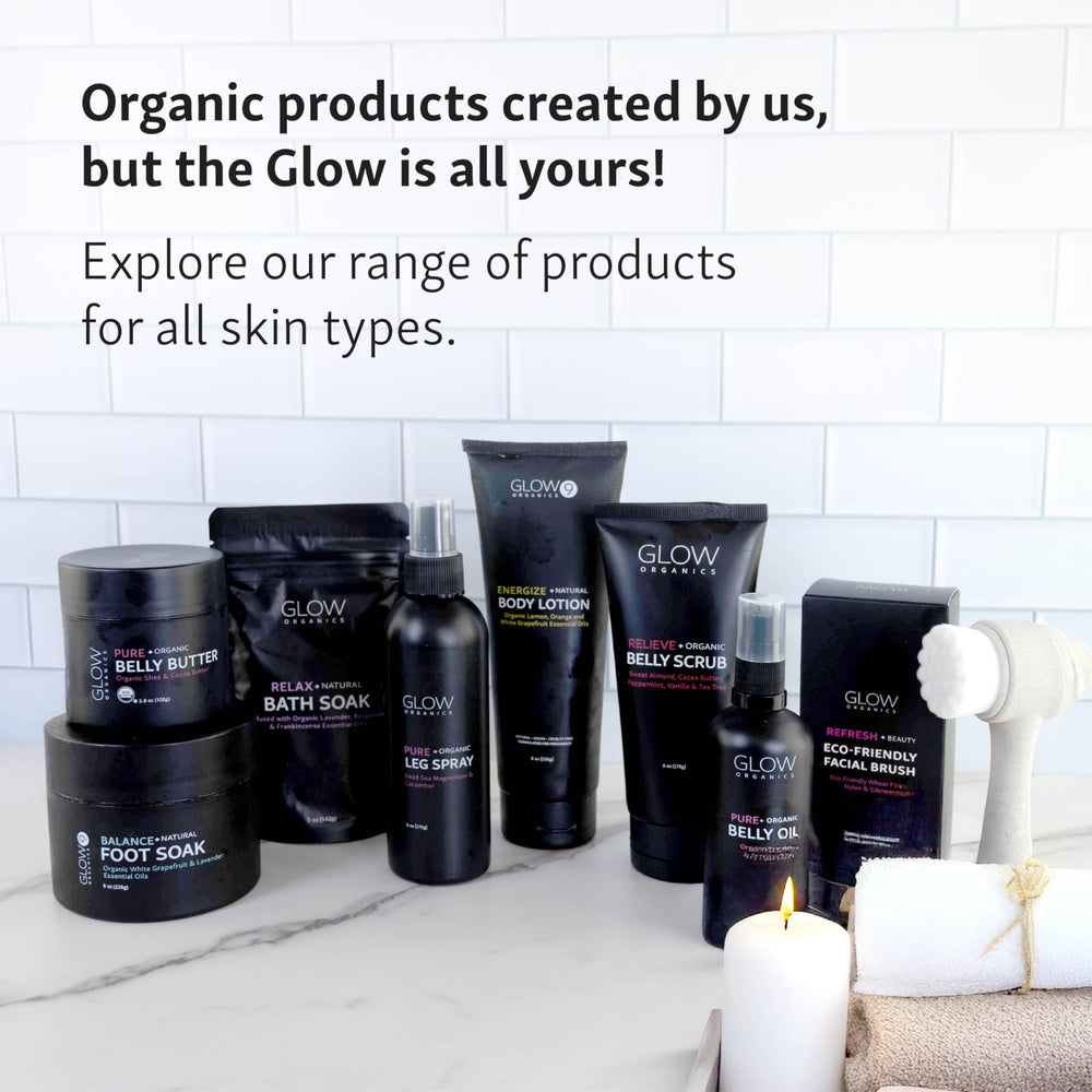 Glow Organics Belly Butter postpartum skincare ritual moment
