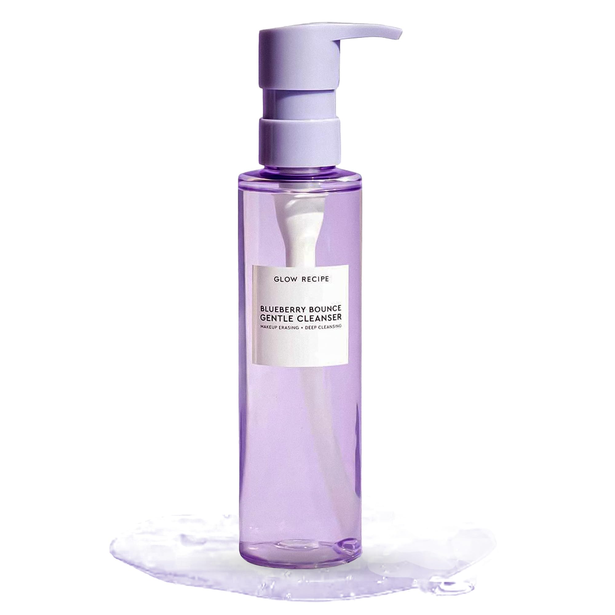 Glow Recipe Blueberry Bounce cleanser in pump bottle for gentle cleansing