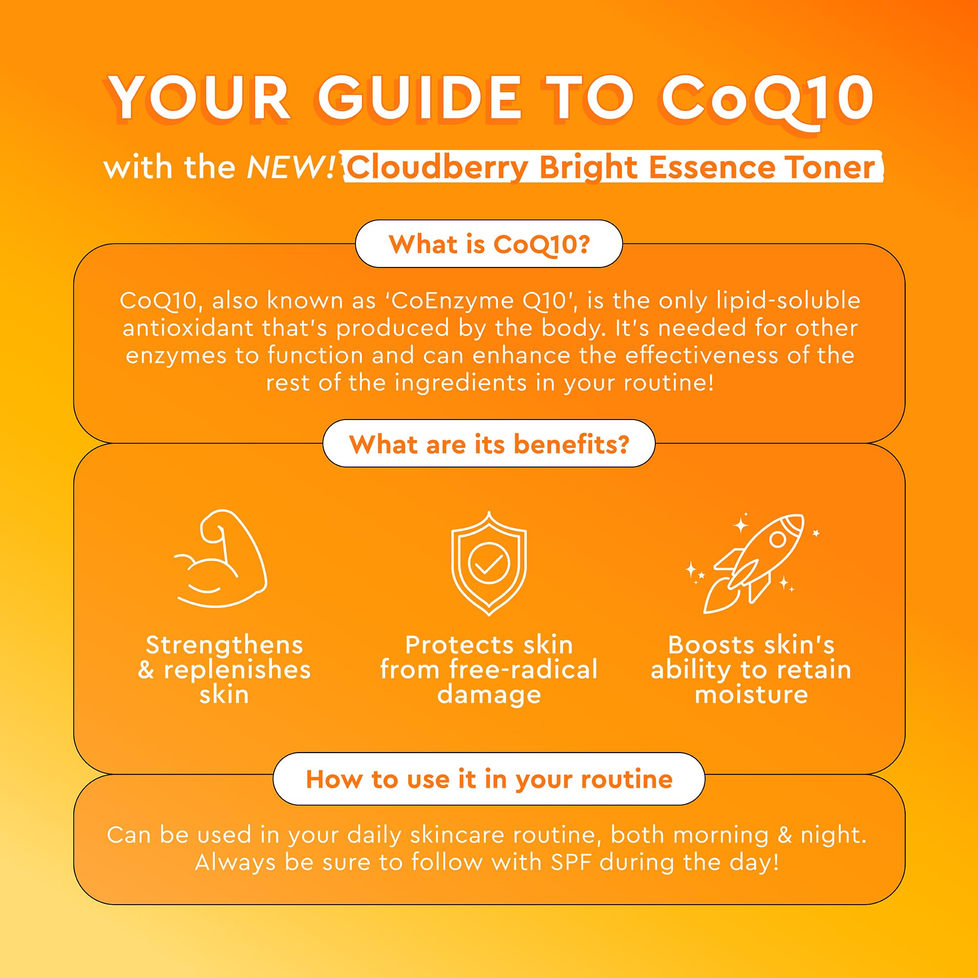 Glow Recipe Cloudberry Brightening Toner CoQ10 ingredient focus for antioxidants