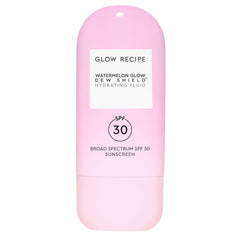 Glow Recipe Dew Shield sunscreen bottle ready for daily protection and a dewy finish.