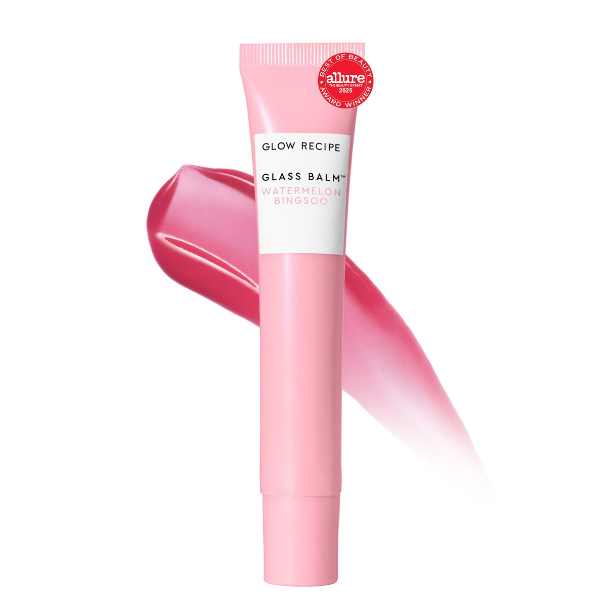 Glow Recipe Glass Balm Labios brillo translúcido para hidratación duradera.