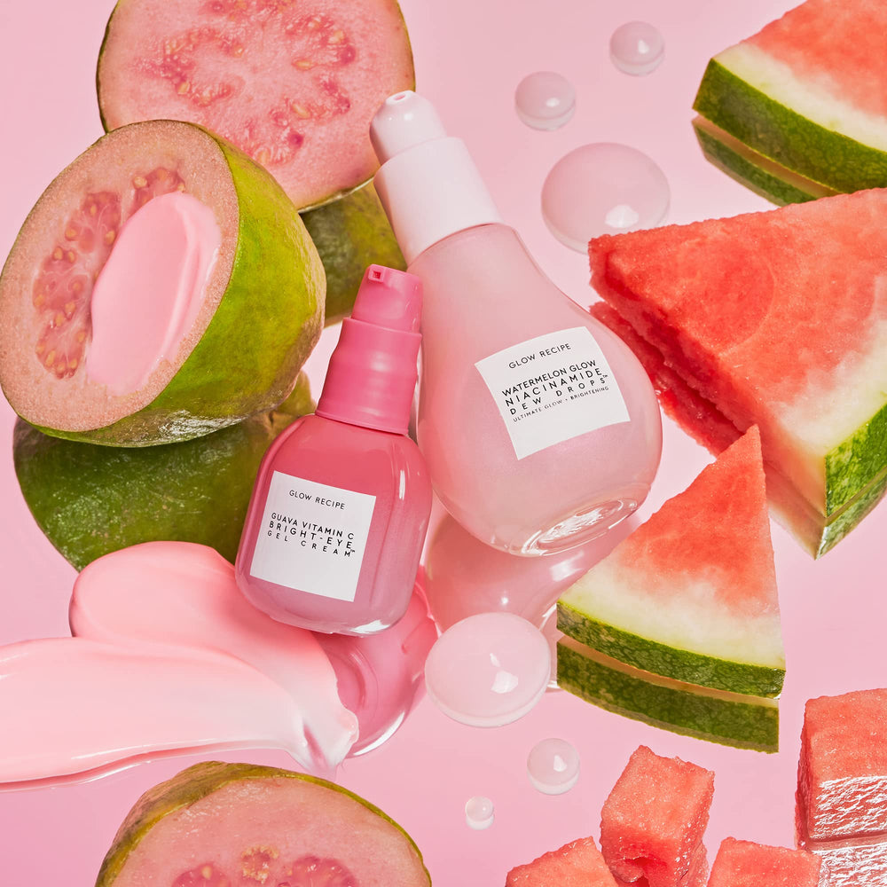 Glow Recipe Guava Eye Gel lift effect hints at firmer eye contour.