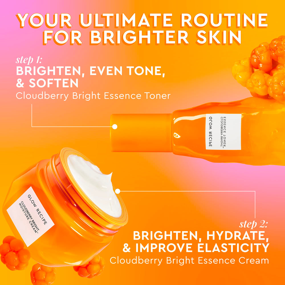 Morning skincare application of Glow Recipe Cloudberry Cream