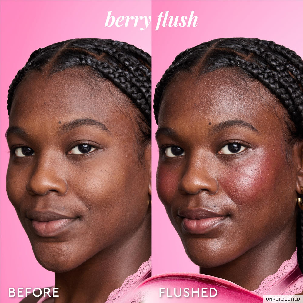 Glow Recipe Niacinamide Dewy Flush close-up texture highlighting skincare blend